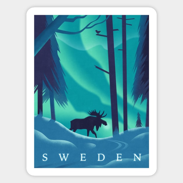 Sweden Sticker by WickIllustration